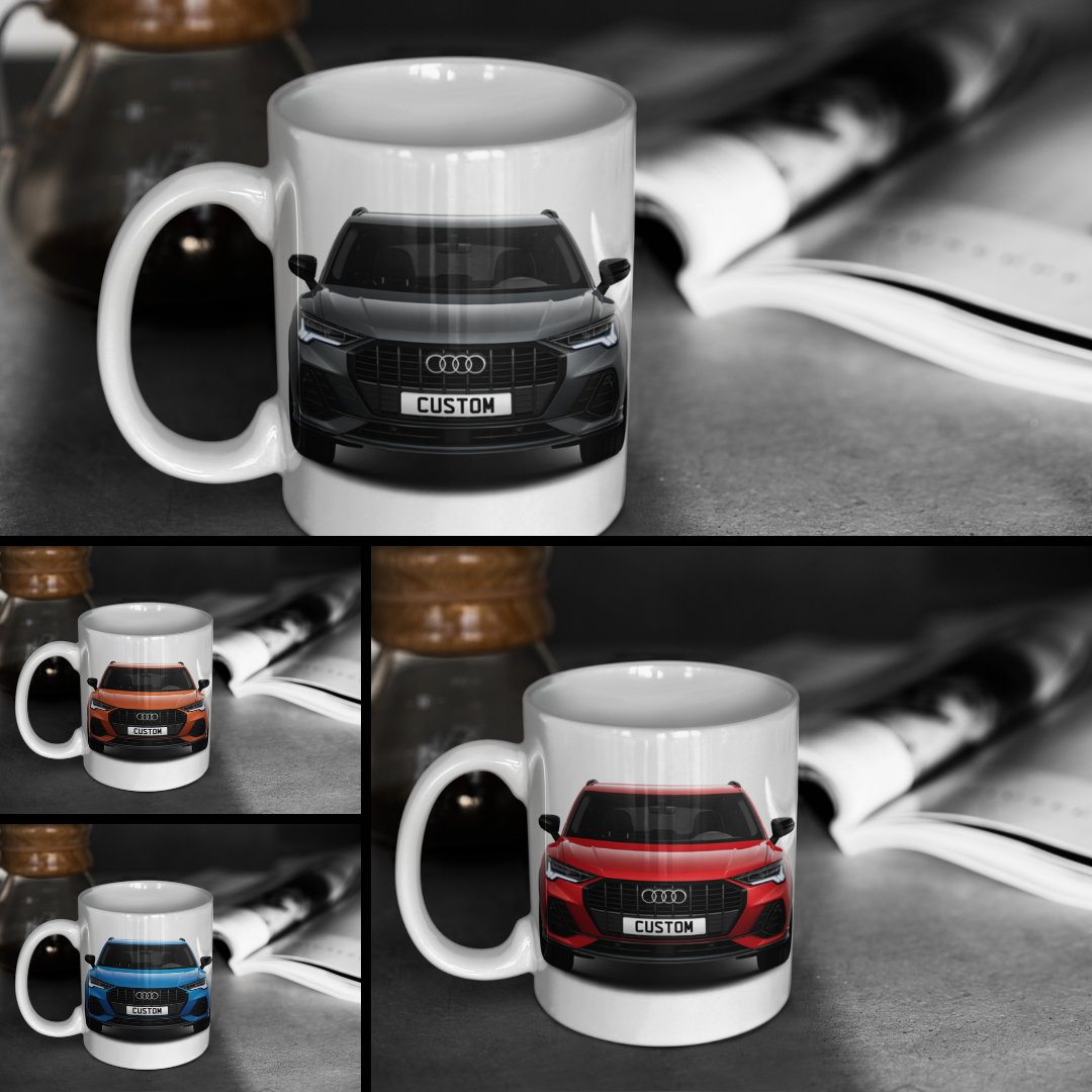 Personalised Audi Q3 Black Edition Mug