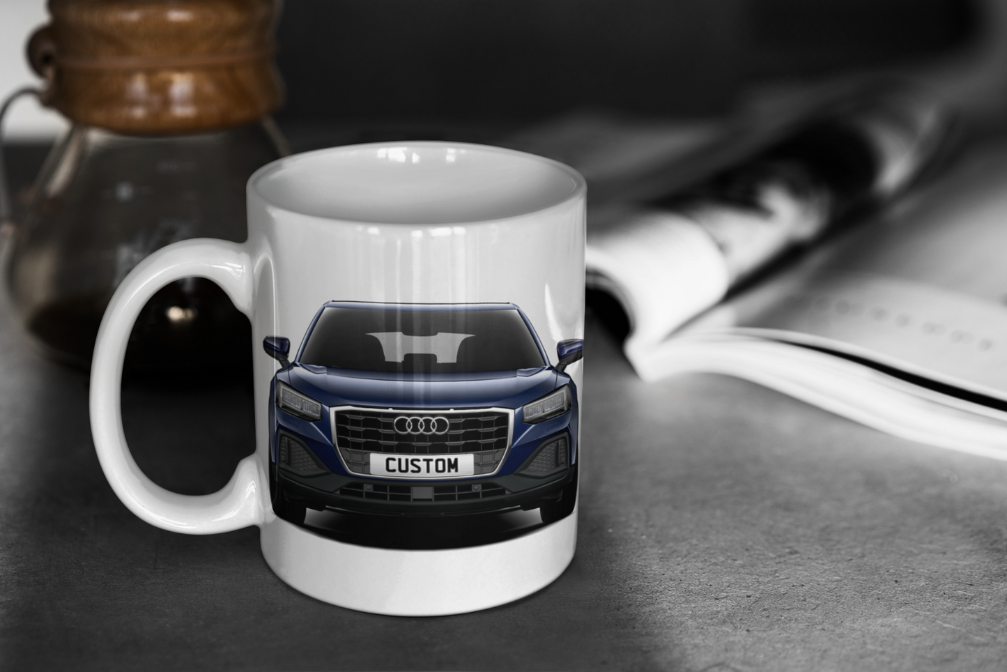 Personalised Audi Q2 Technik Mug