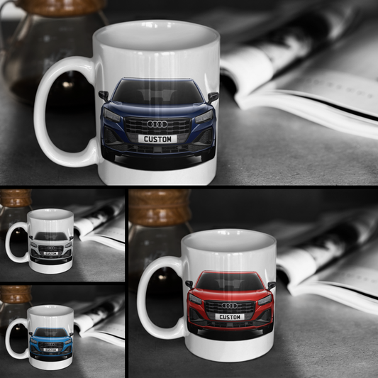 Personalised Audi Q2 Black Edition Mug