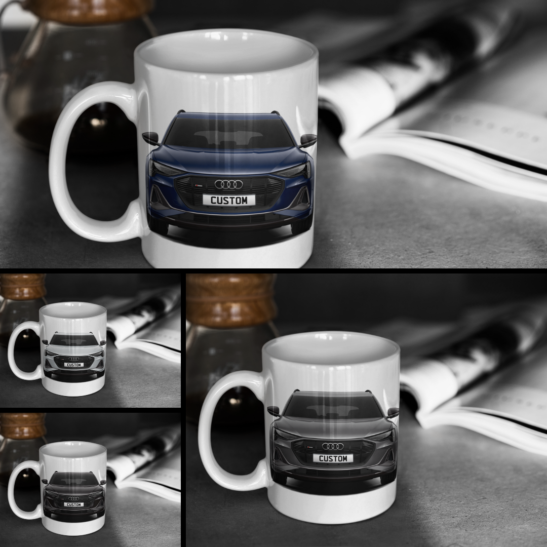 Personalised Audi e-tron Black Edition Mug