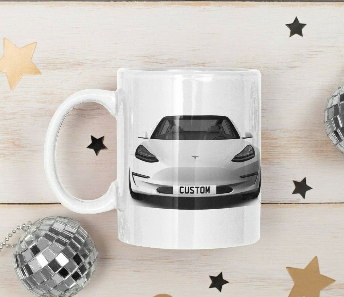 Personalised Tesla Model 3 Mug