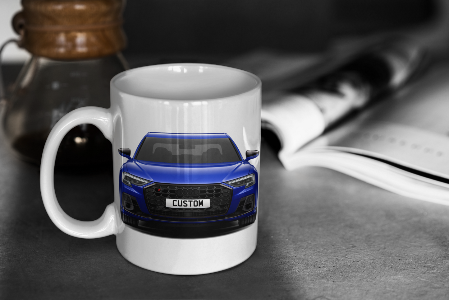 Personalised Audi S8 Black Edition Mug