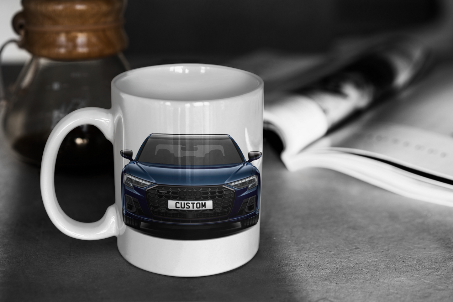 Personalised Audi A8 L TFSI e Vorsprung Mug