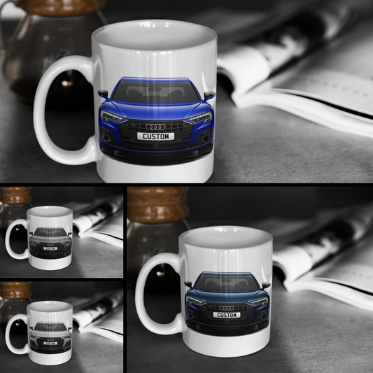 Personalised Audi A8 Black Edition Mug