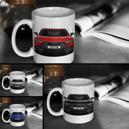 Personalised Audi S7 Sportback Black Edition Mug