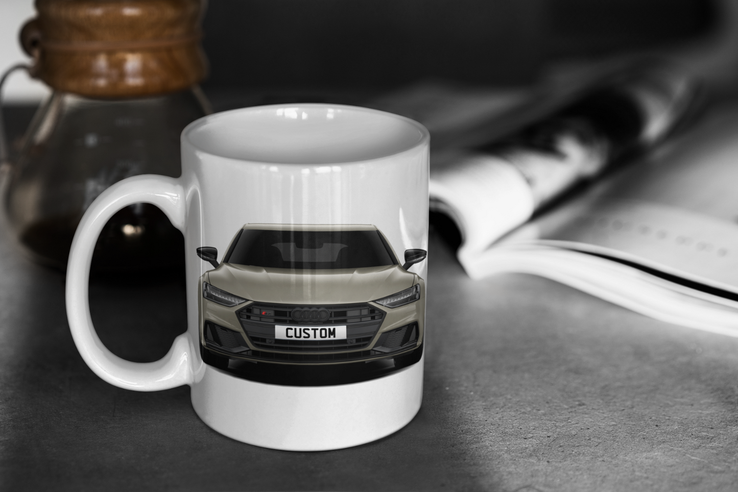 Personalised Audi S7 Sportback Black Edition Mug