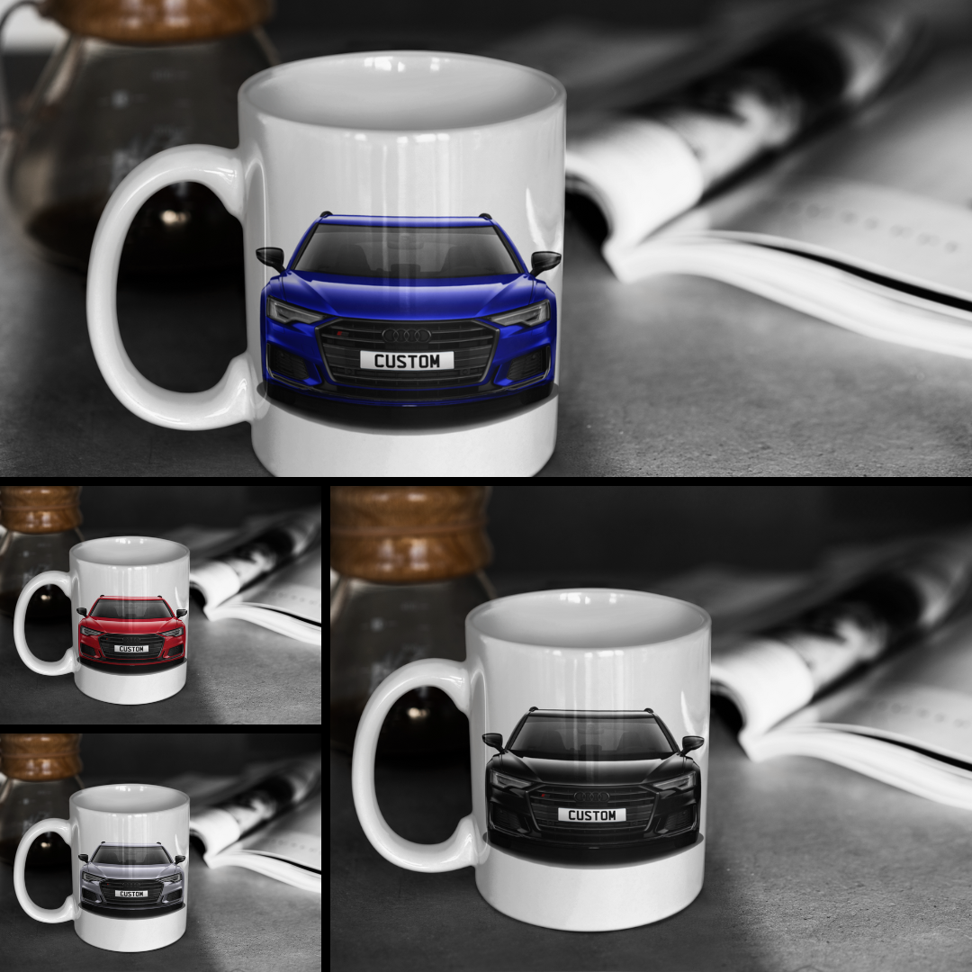 Personalised Audi S6 Avant Black Edition TDI Mug Gift