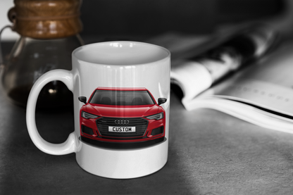 Personalised Audi A6 Saloon Black Edition 50 TFSI e Mug