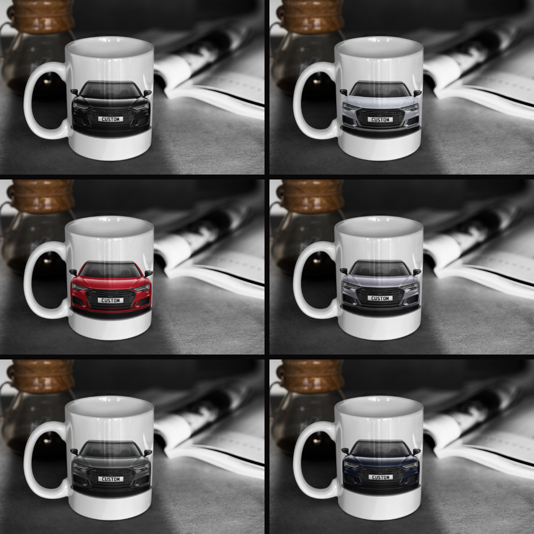 Personalised Audi A6 Saloon Vorsprung 40 TDI Mug