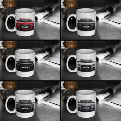 Personalised Audi A6 Saloon Black Edition 40 TDI Mug