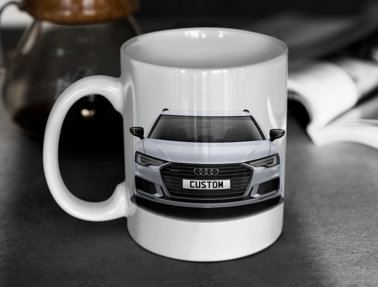 Personalised Audi A6 Avant Black Edition 50 TFSI e Mug