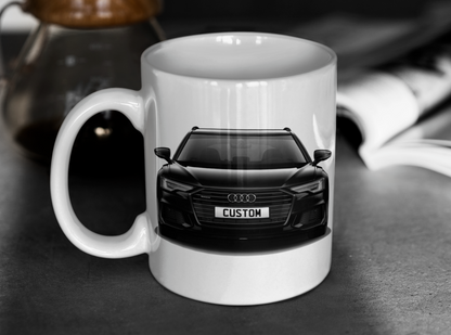 Personalised Audi A6 Avant Black Edition 50 TFSI e Mug