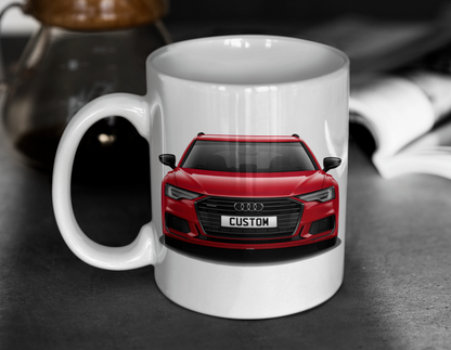 Personalised Audi A6 Avant Black Edition 50 TFSI e Mug