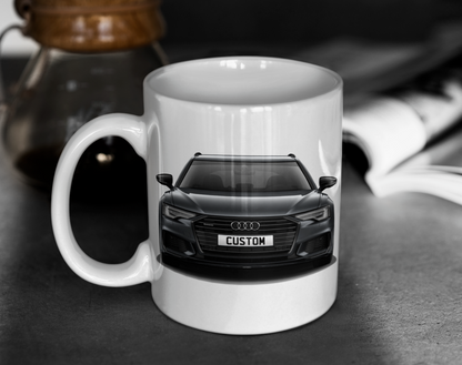 Personalised Audi A6 Avant Black Edition 50 TFSI e Mug