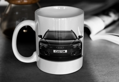 Personalised Audi A6 Avant Black Edition 50 TFSI e Mug