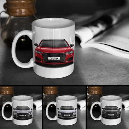 Personalised Audi A6 Avant Vorsprung 45 TFSI Mug