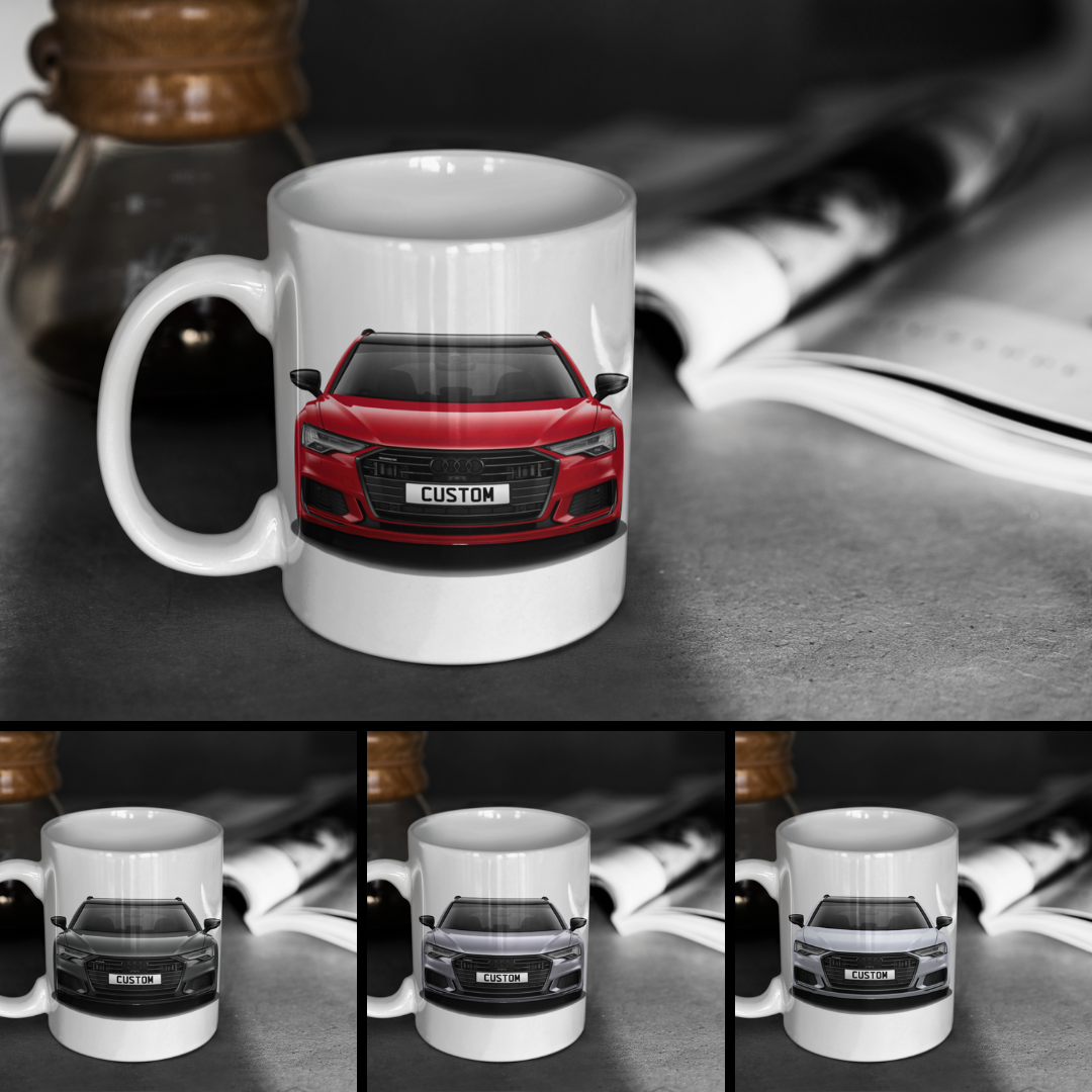 Personalised Audi A6 Avant Vorsprung 40 TDI Mug