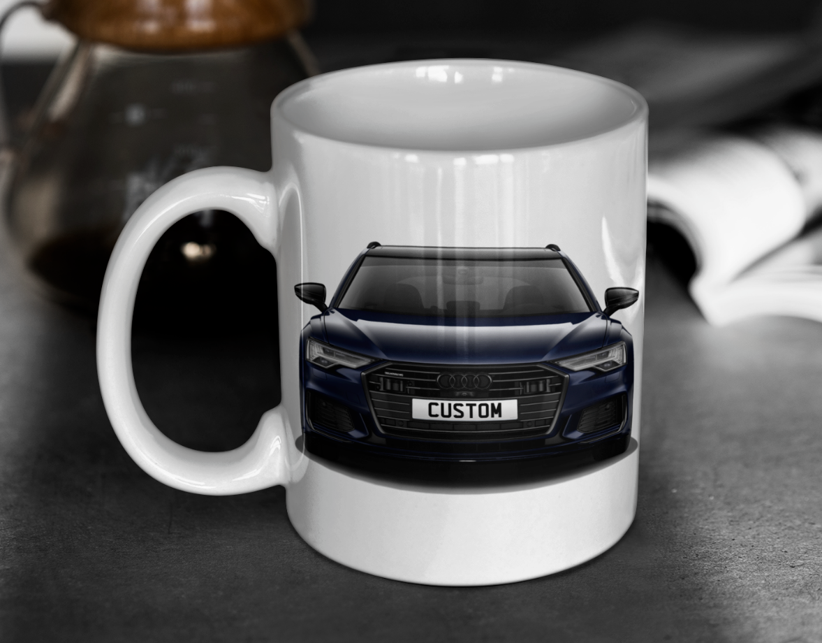 Personalised Audi A6 Avant Vorsprung 40 TDI Mug