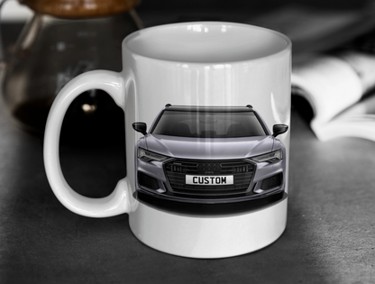 Personalised Audi A6 Avant Vorsprung 40 TDI Mug