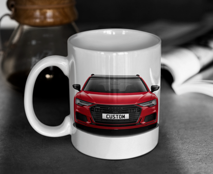 Personalised Audi A6 Avant Vorsprung 45 TFSI Mug