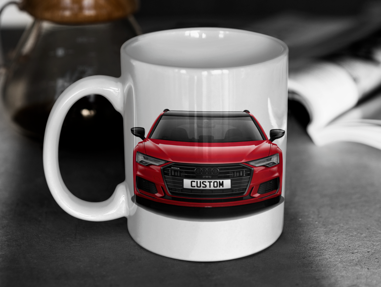 Personalised Audi A6 Avant Vorsprung 40 TDI Mug