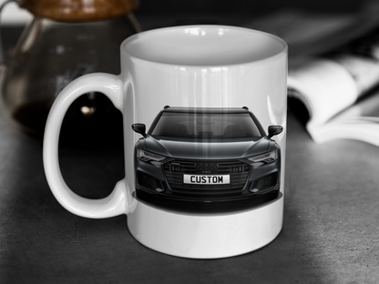 Personalised Audi A6 Avant Vorsprung 40 TDI Mug