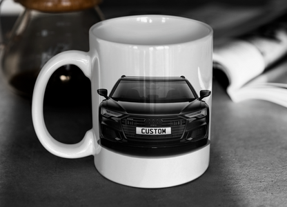 Personalised Audi A6 Avant Vorsprung 40 TDI Mug