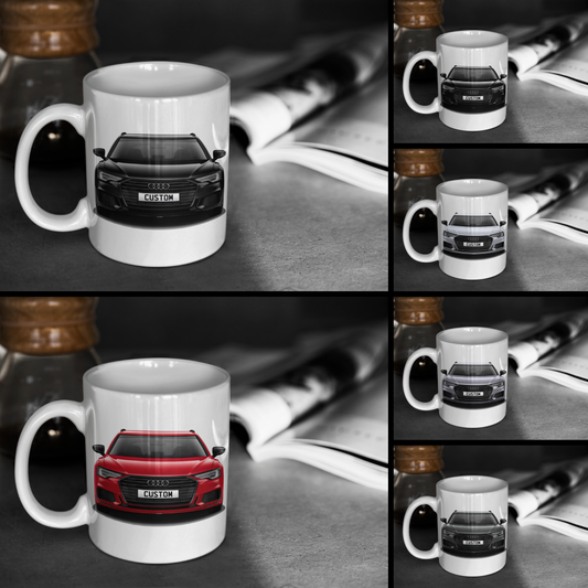 Personalised Audi A6 Avant Black Edition 40 TFSI Mug