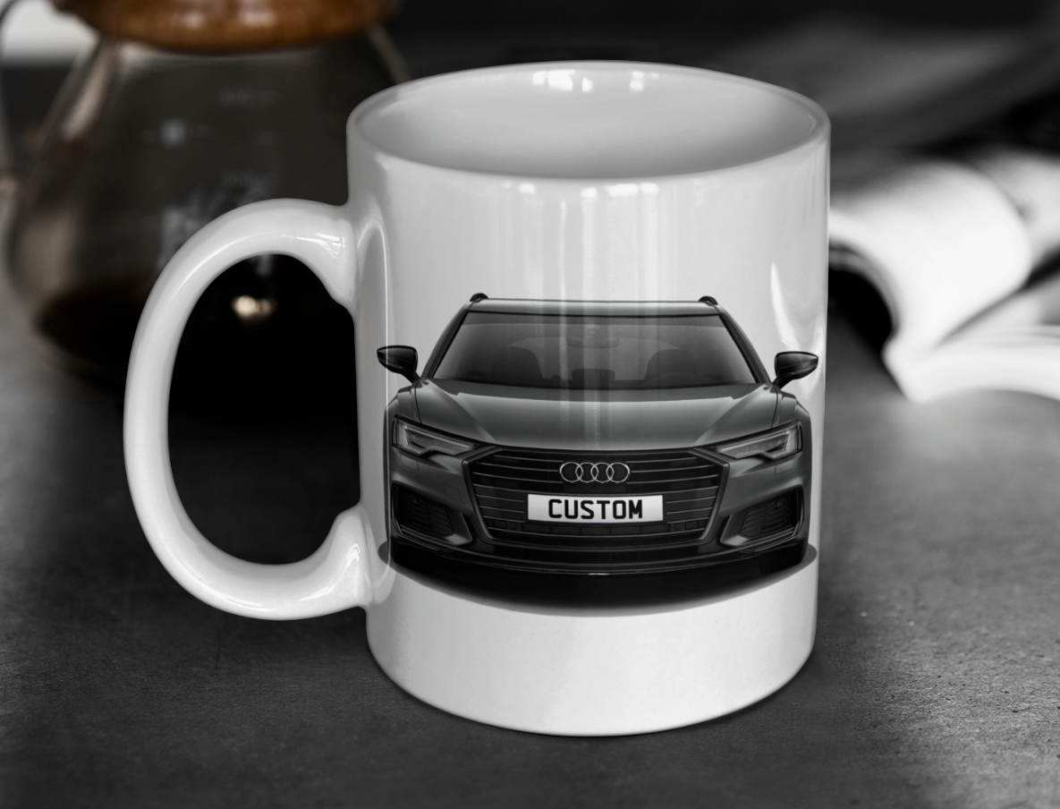 Personalised Audi A6 Avant Black Edition 40 TFSI Mug