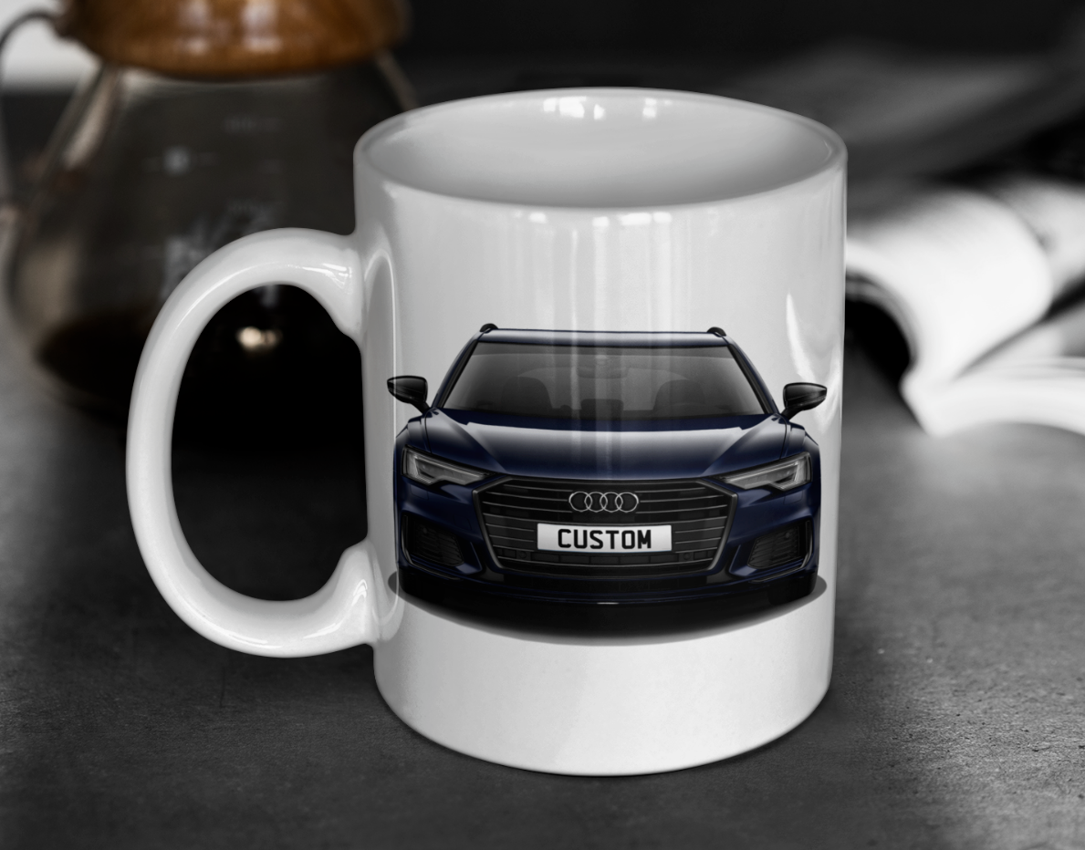 Personalised Audi A6 Avant Black Edition 40 TFSI Mug