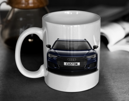 Personalised Audi A6 Avant Black Edition 40 TFSI Mug