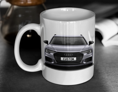 Personalised Audi A6 Avant Black Edition 40 TFSI Mug