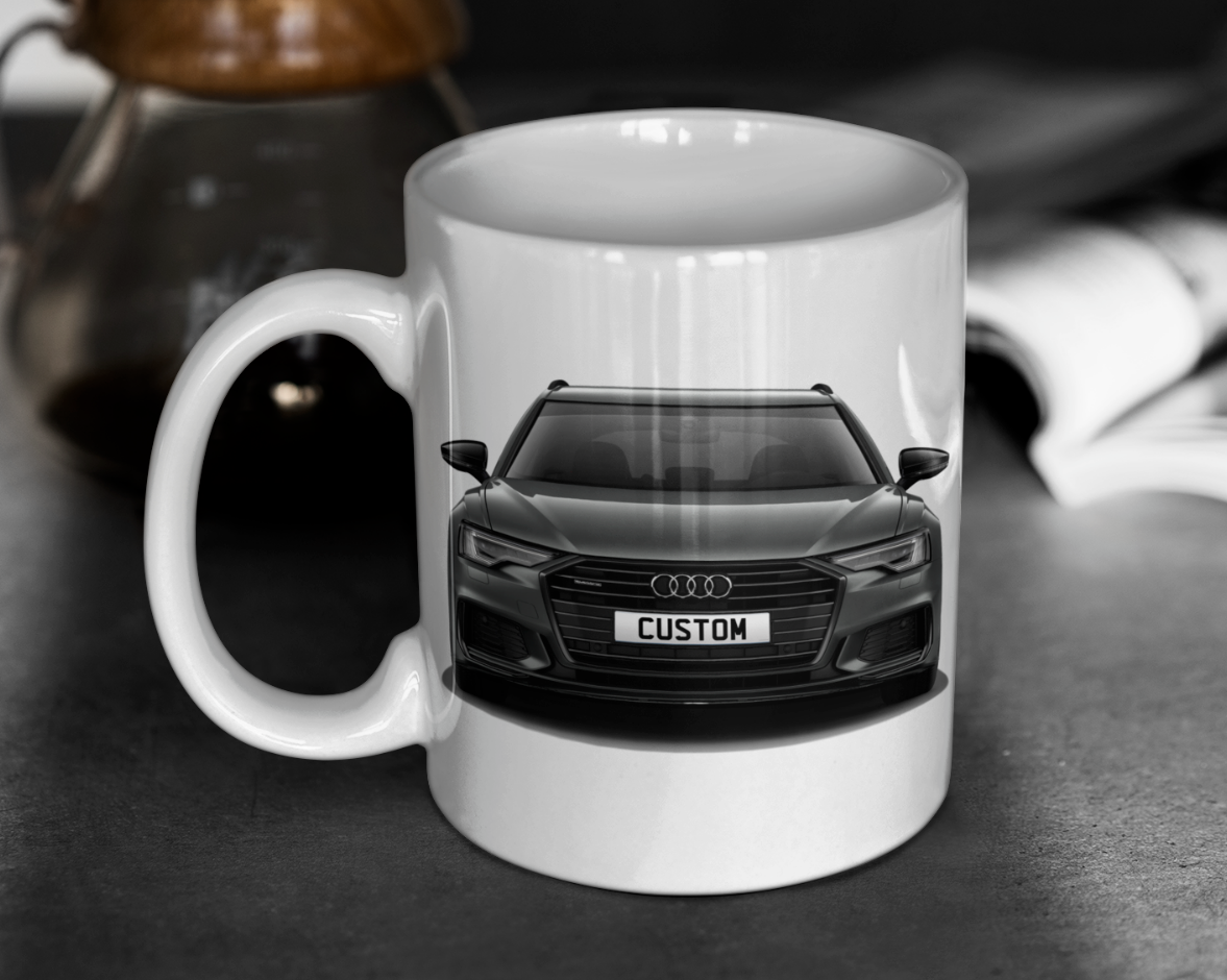 Personalised Audi A6 Avant Black Edition 45 TFSI Mug