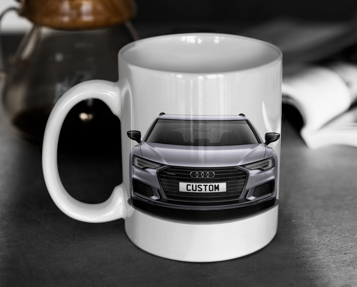 Personalised Audi A6 Avant Black Edition 45 TFSI Mug