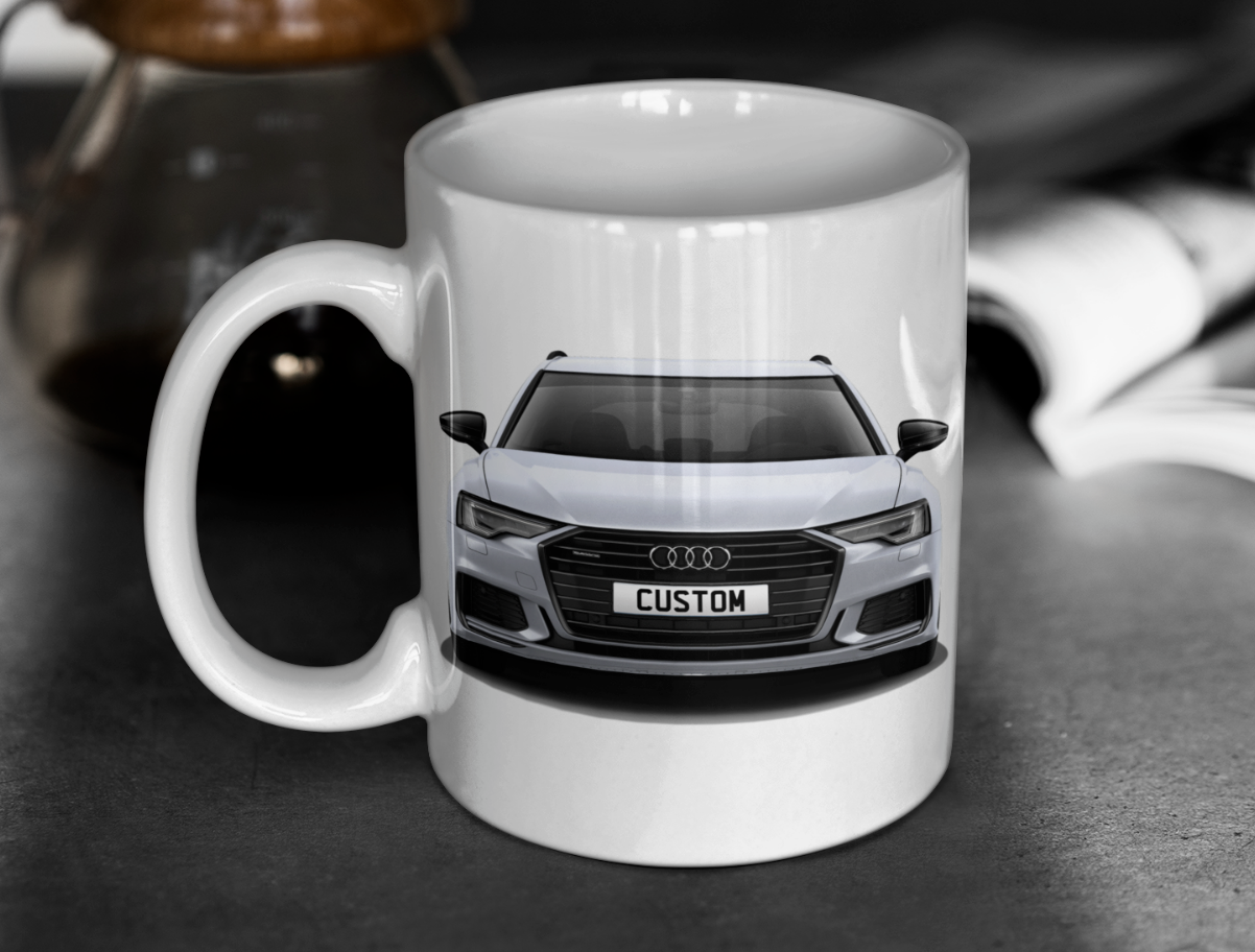 Personalised Audi A6 Avant Black Edition 45 TFSI Mug