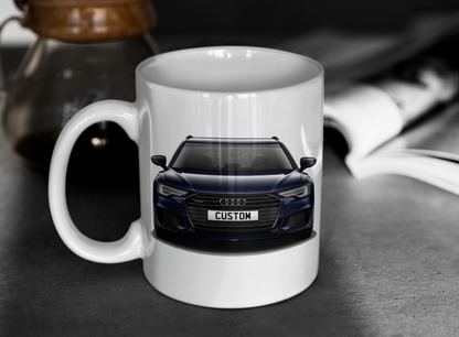 Personalised Audi A6 Avant Black Edition 40 TDI Mug