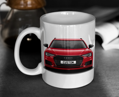 Personalised Audi A6 Avant Black Edition 40 TFSI Mug