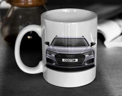 Personalised Audi A6 Avant Black Edition 40 TDI Mug