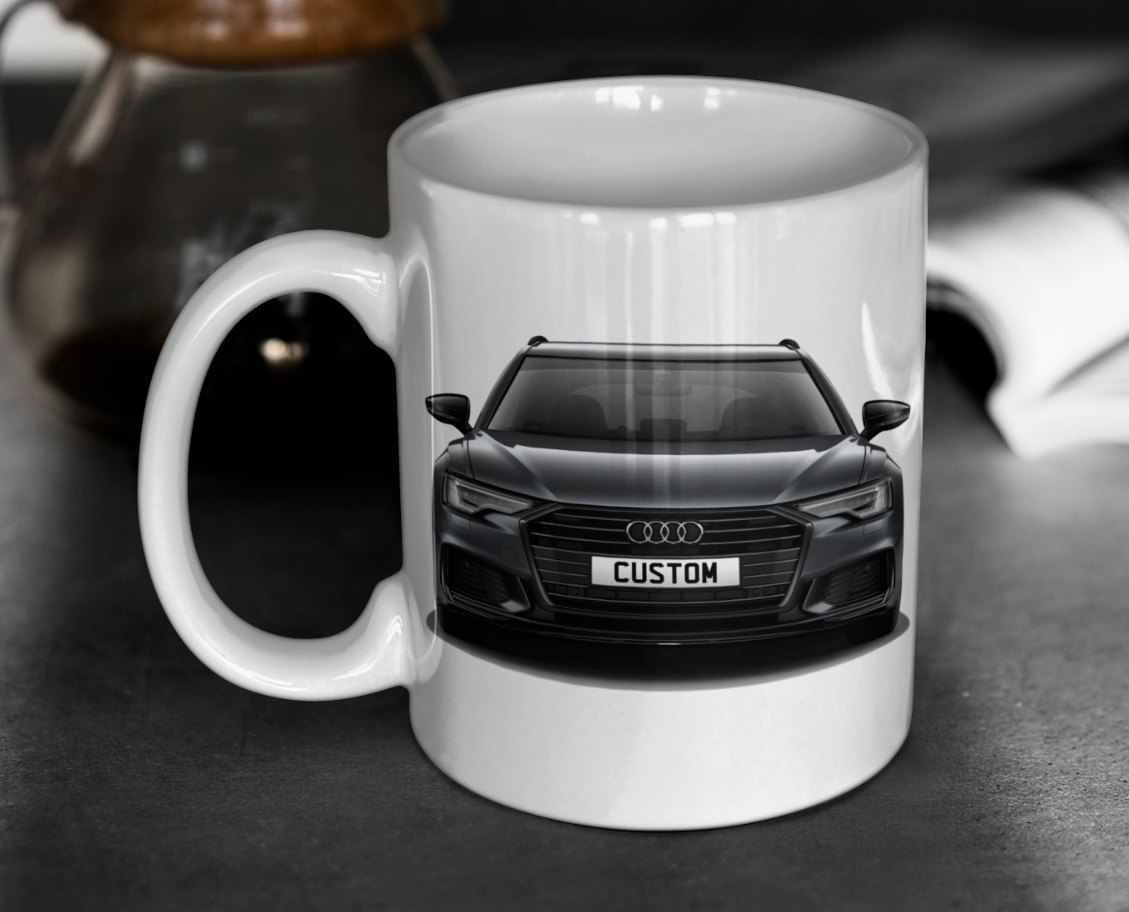 Personalised Audi A6 Avant Black Edition 40 TFSI Mug