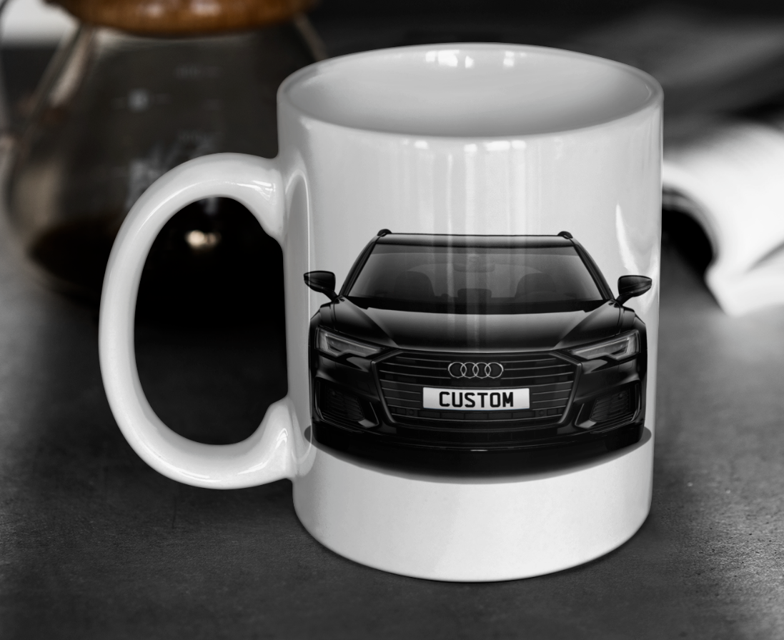 Personalised Audi A6 Avant Black Edition 40 TFSI Mug