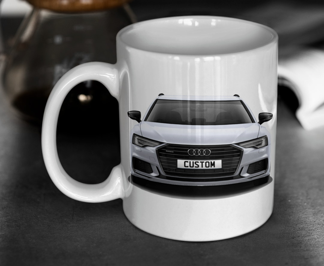 Personalised Audi A6 Avant Black Edition 40 TDI Mug