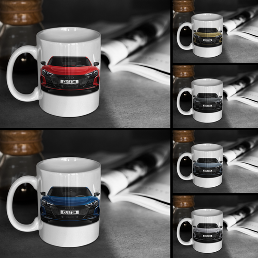 Personalised Audi RS e-tron GT Carbon Black Mug