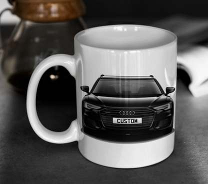 Personalised Audi A6 Avant Black Edition 40 TDI Mug