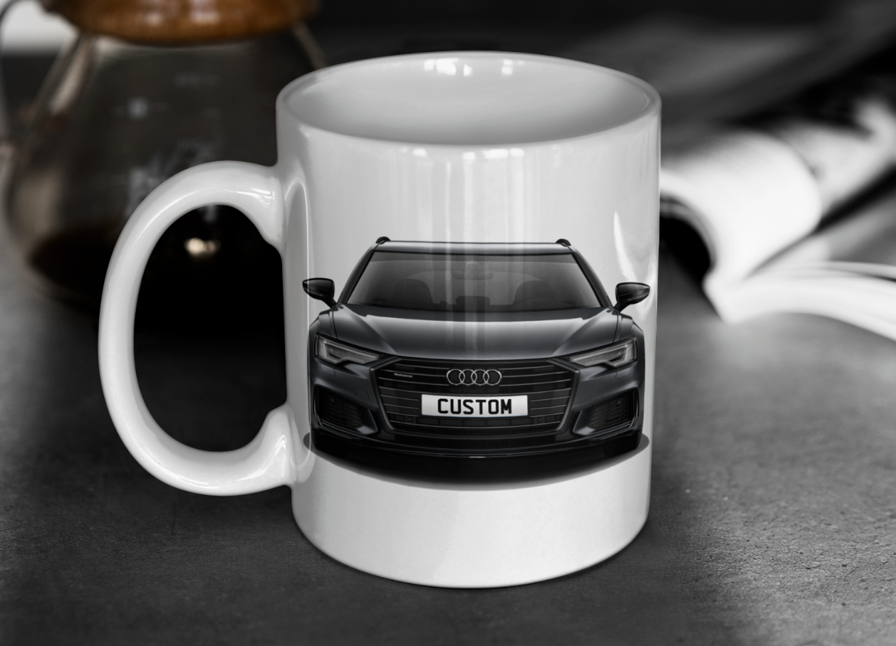 Personalised Audi A6 Avant Black Edition 45 TFSI Mug