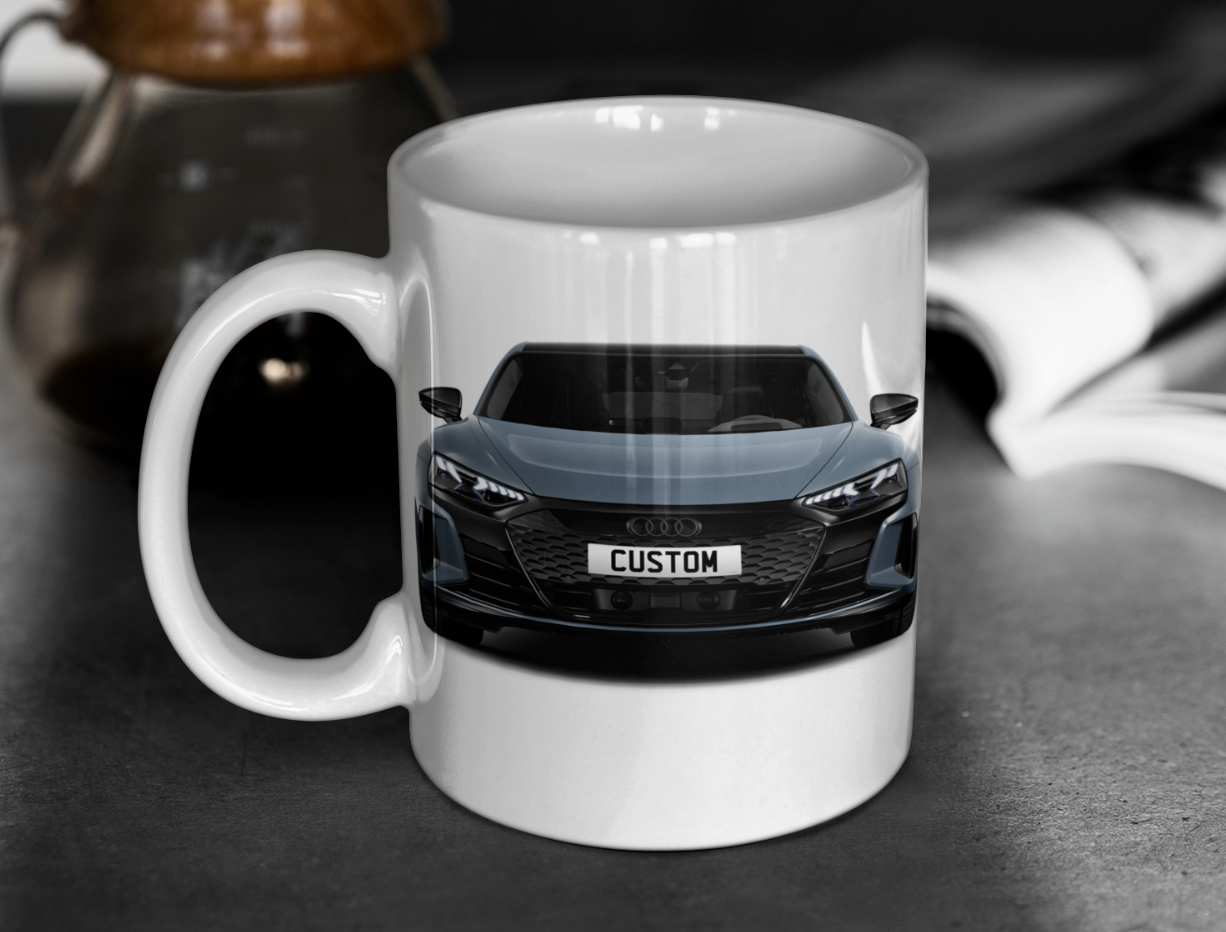 Personalised Audi RS e-tron GT Carbon Black Mug