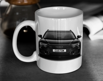 Personalised Audi A6 Avant Black Edition 45 TFSI Mug