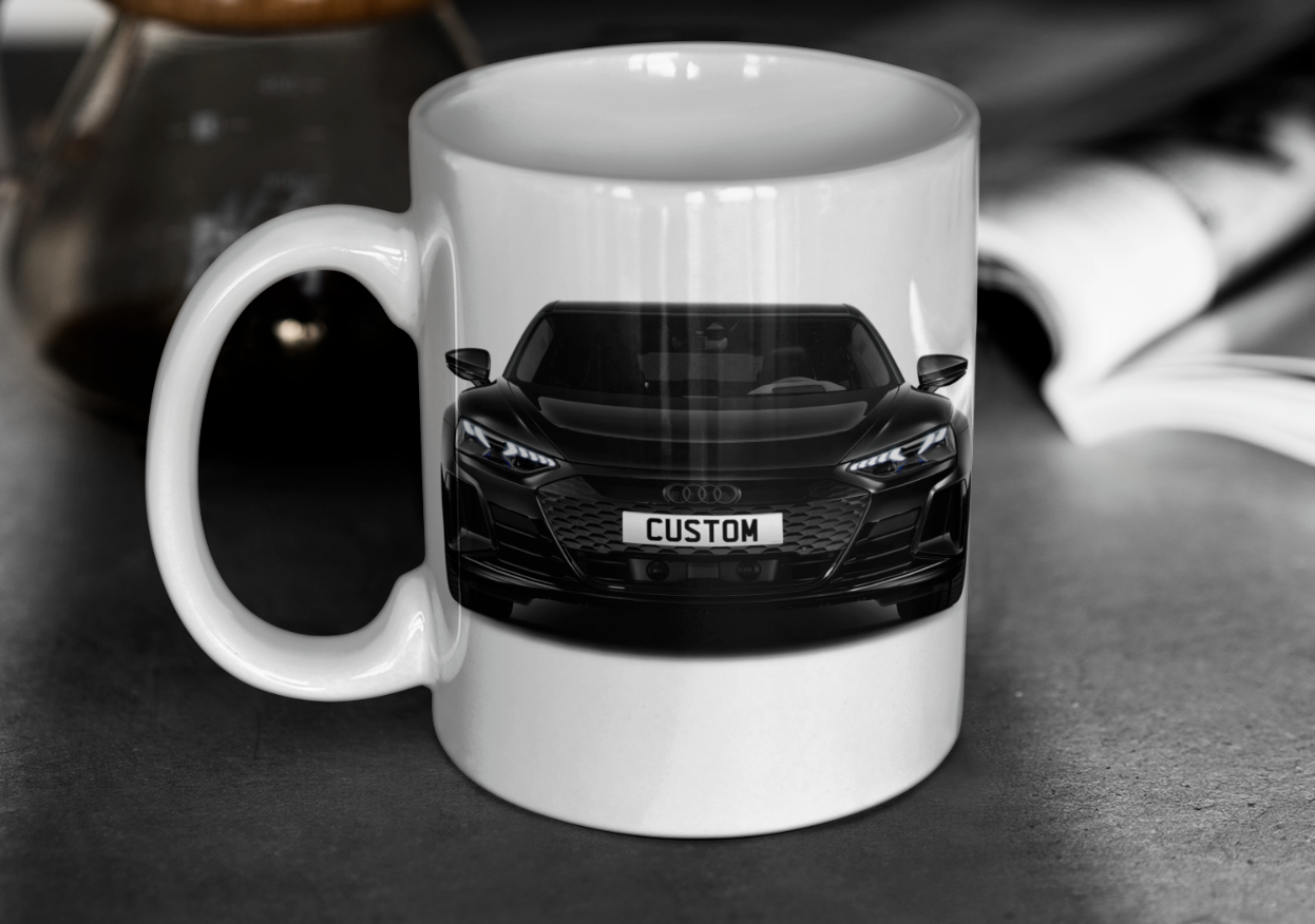 Personalised Audi RS e-tron GT Carbon Black Mug