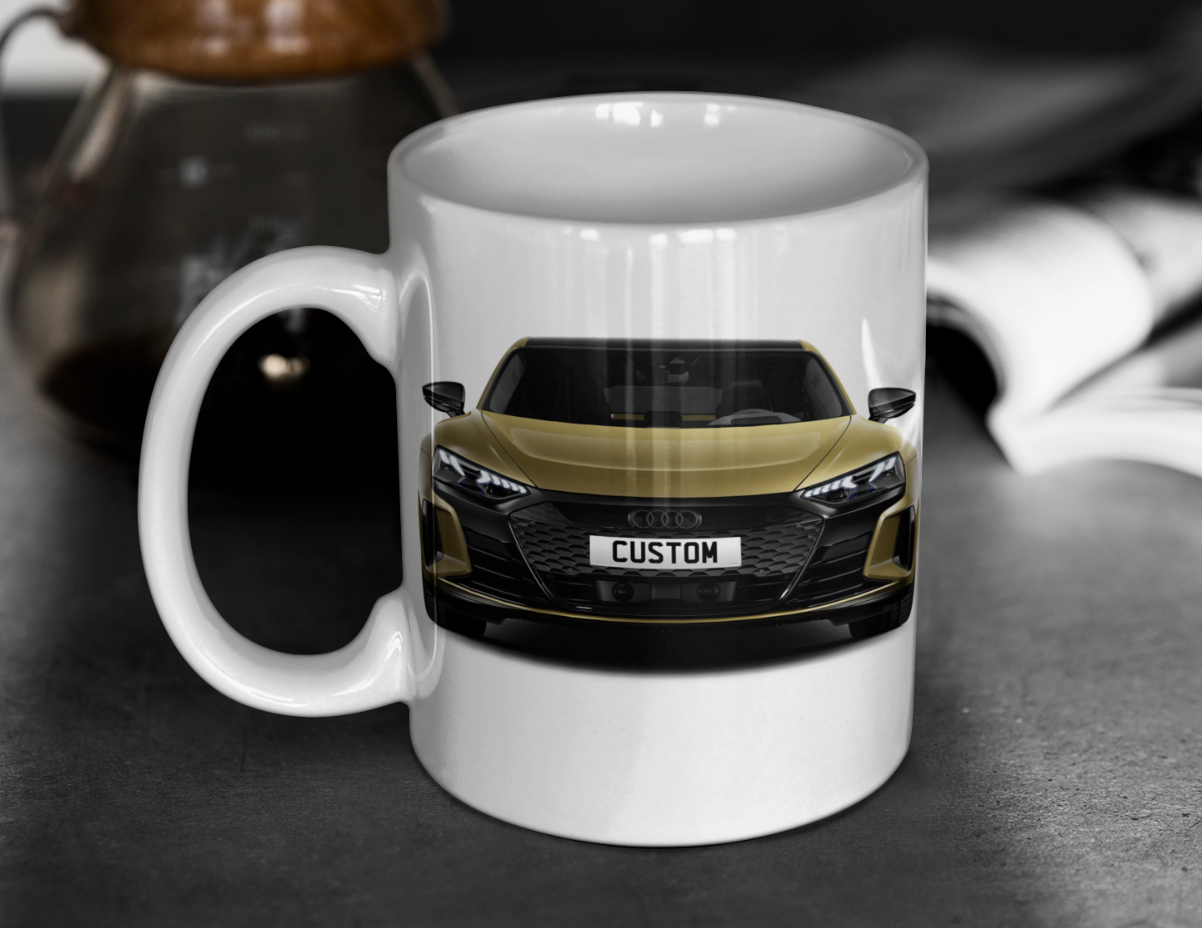 Personalised Audi RS e-tron GT Carbon Black Mug