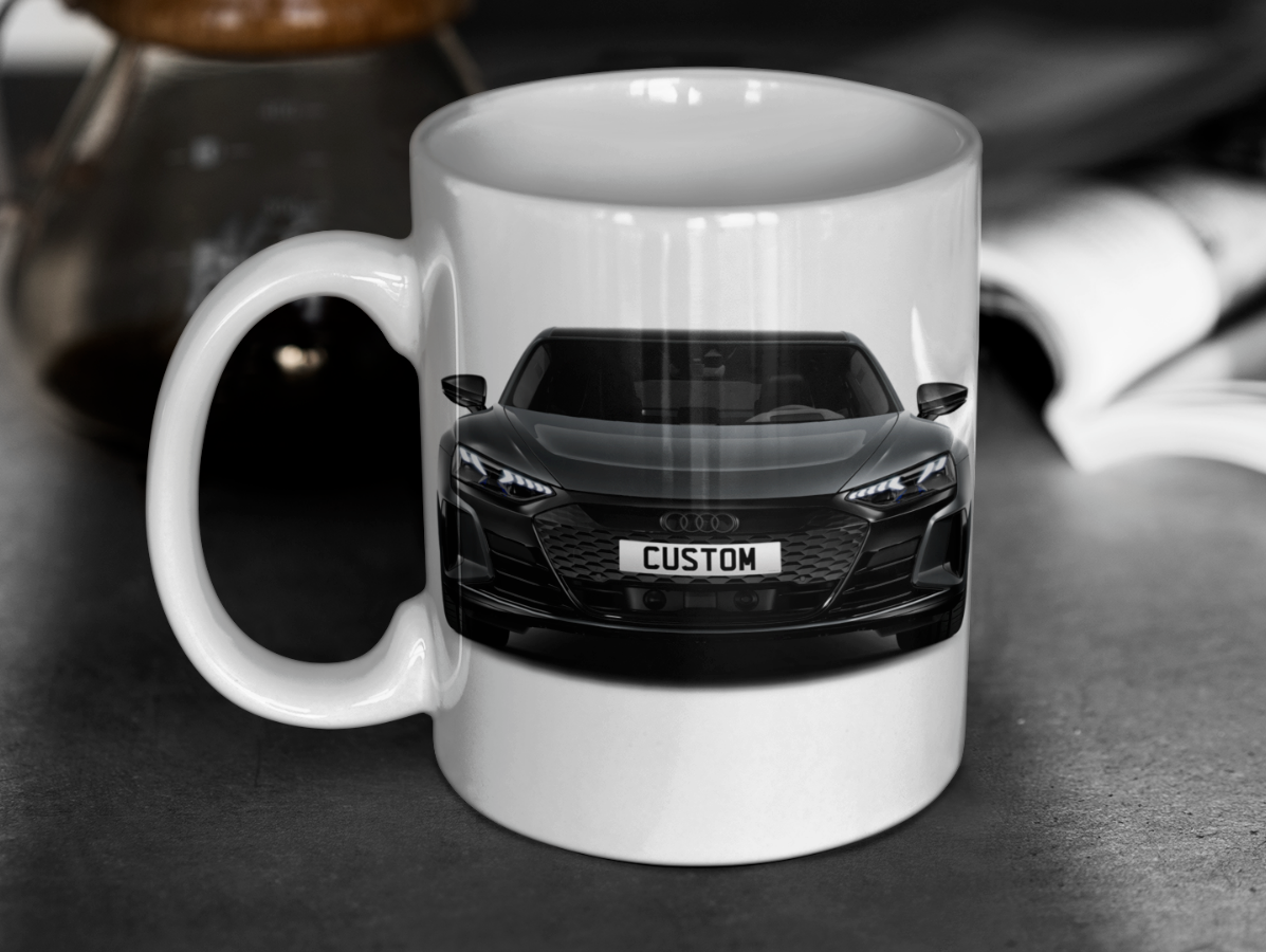 Personalised Audi RS e-tron GT Carbon Black Mug