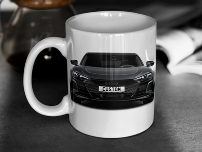 Personalised Audi RS e-tron GT Carbon Black Mug